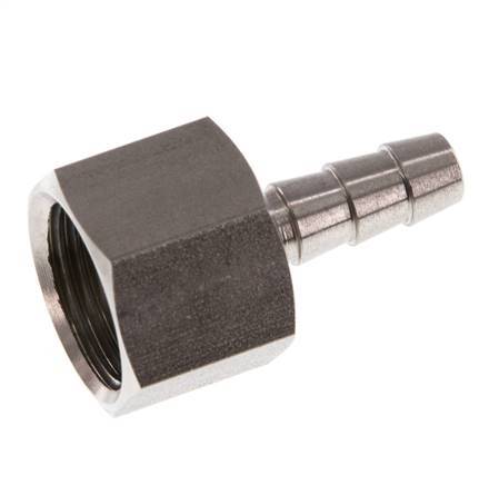 G 3/8'' x 6mm Edelstahl Schlauchtülle 40 Bar