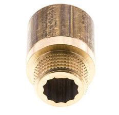 G 1/2'' F/M Messing-Verlängerung DIN 3523 - 25 mm [2 Stück]
