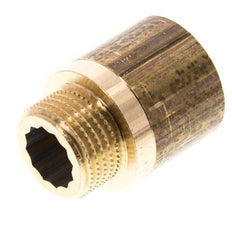 G 1/2'' F/M Messing-Verlängerung DIN 3523 - 25 mm [2 Stück]