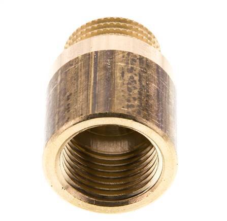 G 1/2'' F/M Messing-Verlängerung DIN 3523 - 25 mm [2 Stück]