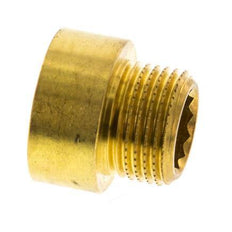 G 3/8'' F/M Brass Extension DIN 3523 - 10 mm [2 Pieces]