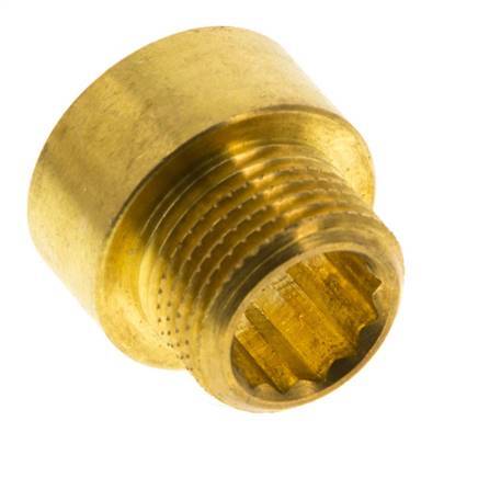 G 3/8'' F/M Brass Extension DIN 3523 - 10 mm [2 Pieces]