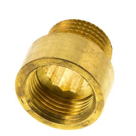 G 3/8'' F/M Brass Extension DIN 3523 - 10 mm [2 Pieces]