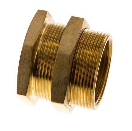 G 1 1/4'' x M49x2 F/M Brass Bulkhead Fitting 16 Bar