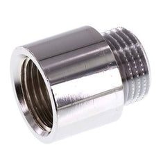 G 1/2'' F/M Messing verchromt Verlängerung DIN 3523 - 20 mm