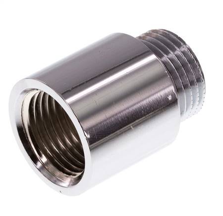 G 1/2'' F/M Messing verchromt Verlängerung DIN 3523 - 25 mm