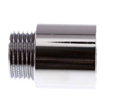 G 1/2'' F/M Messing verchromt Verlängerung DIN 3523 - 25 mm