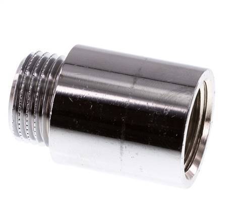 G 1/2'' F/M Messing verchromt Verlängerung DIN 3523 - 30 mm