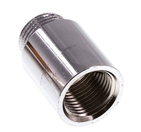 G 1/2'' F/M Messing verchromt Verlängerung DIN 3523 - 30 mm