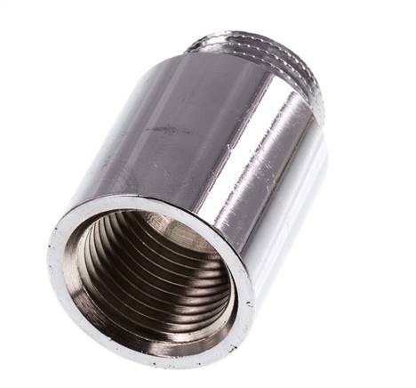 G 1/2'' F/M Messing verchromt Verlängerung DIN 3523 - 30 mm