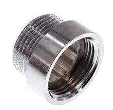 G 3/4'' F/M Chromium plated Brass Extension DIN 3523 - 10 mm [2 Pieces]