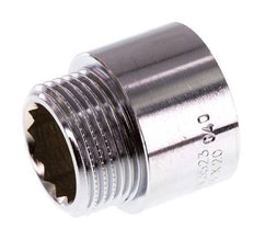 G 3/4'' F/M Messing verchromt Verlängerung DIN 3523 - 20 mm
