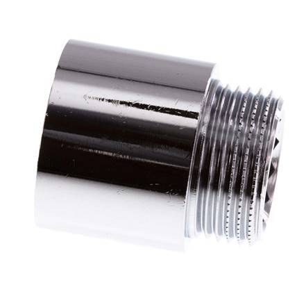 G 3/4'' F/M Verchromtes Messing Verlängerung DIN 3523 - 25 mm
