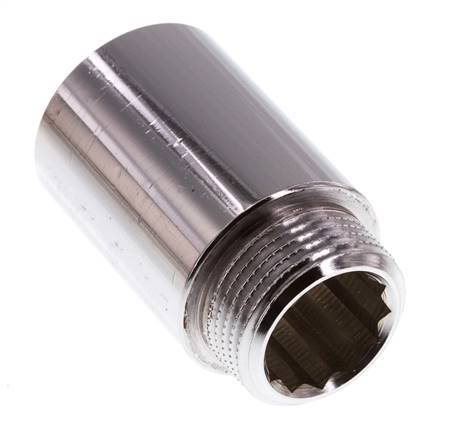 G 3/4'' F/M Verchromtes Messing Verlängerung DIN 3523 - 40 mm