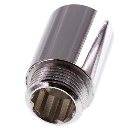 G 3/4'' F/M Verchromtes Messing Verlängerung DIN 3523 - 40 mm