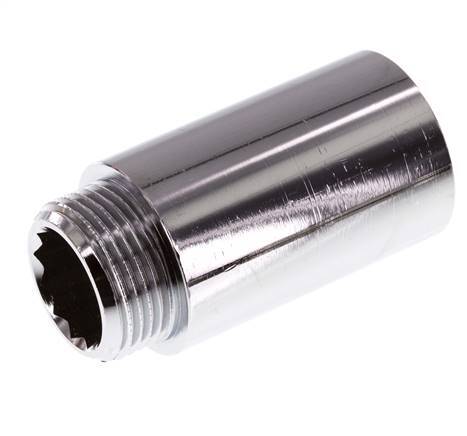 G 3/4'' F/M Messing verchromt Verlängerung DIN 3523 - 50 mm