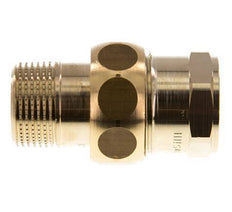 Rp 3/4'' x R 3/4'' F/M Messing Doppelnippel 3-teilig mit Flachdichtung 16 bar