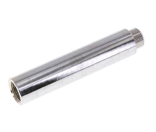 G 3/8'' F/M Messing verchromt Verlängerung DIN 3523 - 100 mm