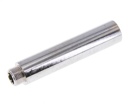 G 3/8'' F/M Messing verchromt Verlängerung DIN 3523 - 100 mm