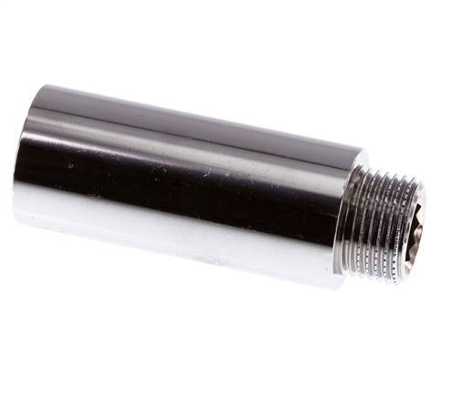 G 3/8'' F/M Messing verchromt Verlängerung DIN 3523 - 50 mm