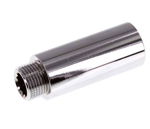 G 3/8'' F/M Messing verchromt Verlängerung DIN 3523 - 50 mm
