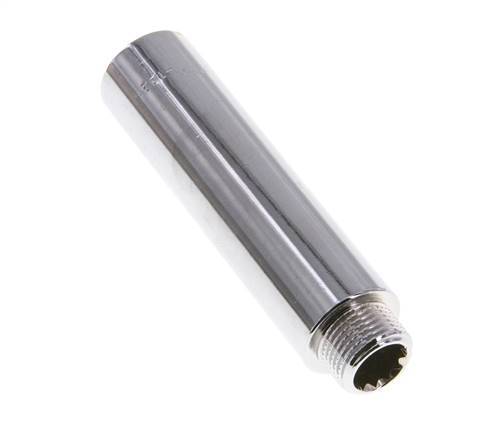 G 3/8'' F/M Messing verchromt Verlängerung DIN 3523 - 80 mm