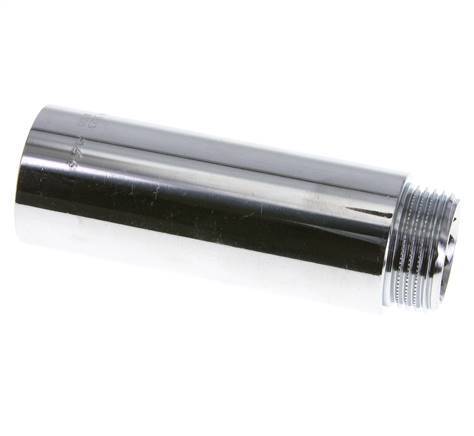 G 1'' F/M Messing verchromt Verlängerung DIN 3523 - 100 mm