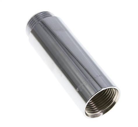 G 1'' F/M Messing verchromt Verlängerung DIN 3523 - 100 mm