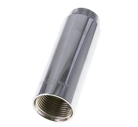 G 1'' F/M Messing verchromt Verlängerung DIN 3523 - 100 mm