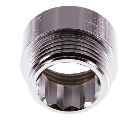 G 1'' F/M Verchromtes Messing Verlängerung DIN 3523 - 15 mm