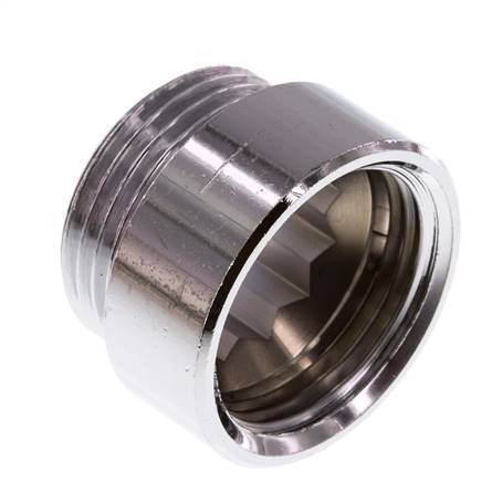 G 1'' F/M Verchromtes Messing Verlängerung DIN 3523 - 15 mm
