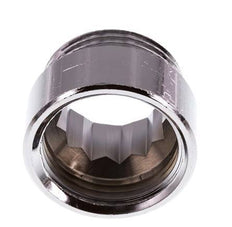 G 1'' F/M Verchromtes Messing Verlängerung DIN 3523 - 15 mm