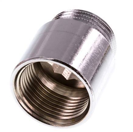 G 1'' F/M Verchromtes Messing Verlängerung DIN 3523 - 30 mm