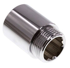 G 1'' F/M Verchromtes Messing Verlängerung DIN 3523 - 40 mm