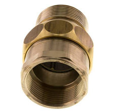 Rp 1 1/2'' x R 1 1/2'' F/M Messing Doppelnippel 3-teilig mit Flachdichtung 16 bar