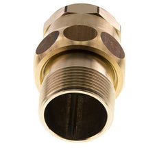 Rp 1 1/4'' x R 1 1/4'' F/M Messing Doppelnippel 3-teilig mit Flachdichtung 16 bar