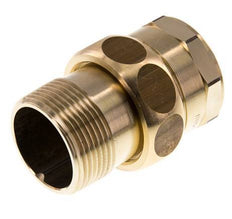 Rp 1 1/4'' x R 1 1/4'' F/M Messing Doppelnippel 3-teilig mit Flachdichtung 16 bar