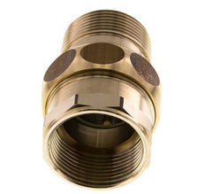 Rp 1 1/4'' x R 1 1/4'' F/M Messing Doppelnippel 3-teilig mit Flachdichtung 16 bar