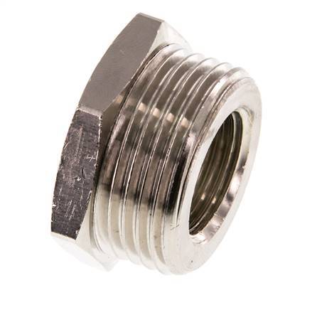 G 1/2'' x G 1'' F/M Nickel plated Brass Reducing Ring 16 Bar [2 Pieces]