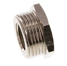 G 1/2'' x G 1'' F/M Reduzierring aus vernickeltem Messing 16 bar [2 Stück]