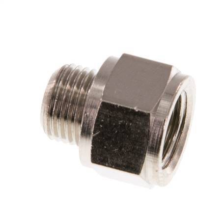 G 1/8'' F/M Nickel plated Brass Extension 16 Bar - 10 mm [5 Pieces]