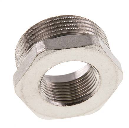 G 3/4'' x G 1 1/4'' F/M Reduzierring aus vernickeltem Messing 16 bar