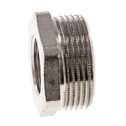 G 3/4'' x G 1 1/4'' F/M Reduzierring aus vernickeltem Messing 16 bar