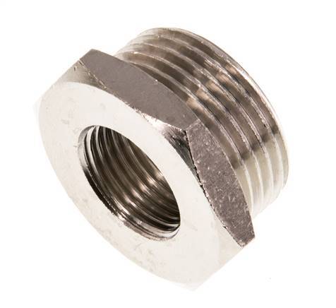 G 3/8'' x G 3/4'' F/M Nickel plated Brass Reducing Ring 16 Bar [2 Pieces]
