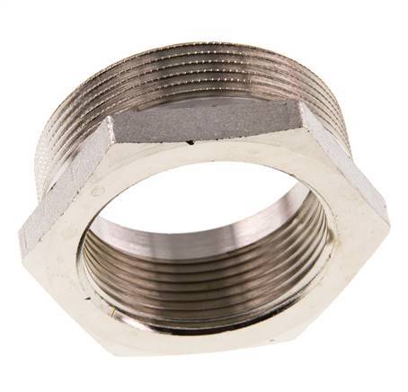 G 1 1/2'' x G 2'' F/M Nickel plated Brass Reducing Ring 16 Bar