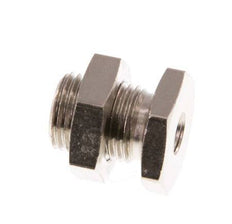 M5 x G 1/8'' F/M Nickel plated Brass Bulkhead Fitting 16 Bar [2 Pieces]