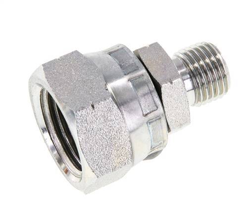 G 1/2'' x G 1/4'' F/M Verzinkter Stahl Reduzierstück 300 Bar - Hydraulik