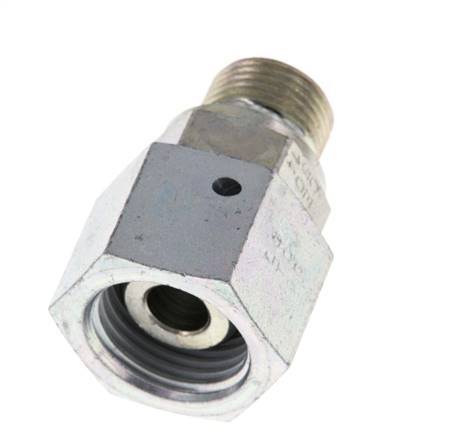 G 1/2'' x G 3/8'' F/M Verzinkter Stahl Reduzierstück 300 Bar - Hydraulik