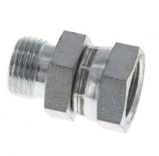G 1/2'' F/M Zinc plated Steel Reducing Adapter 300 Bar - Hydraulic