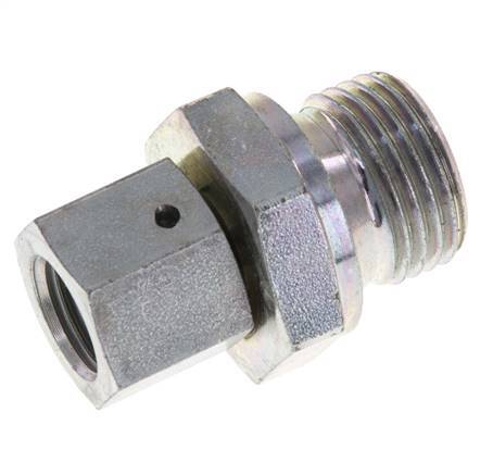 G 1/4'' x G 1/2'' F/M Verzinktes Stahl Reduzierstück 350 bar - Hydraulik